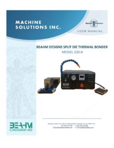 Beahm Designs 220B Split Die Thermal Bonder