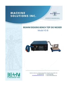 Beahm Designs 43B Benchtop Necker